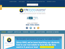 Tablet Screenshot of lifestylesunlimited.com